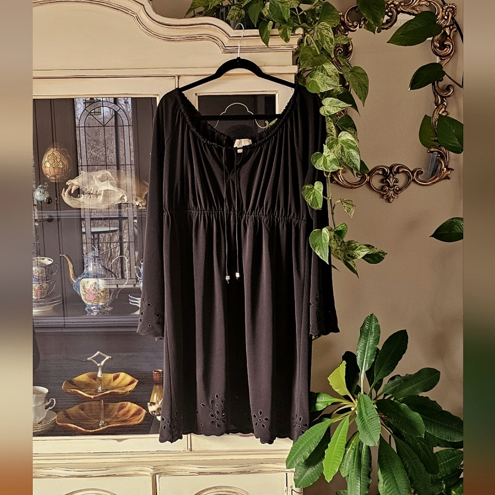 MICHAEL Michael Kors Black Midi Dress